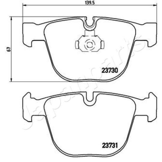 PP-0109AF - Brake Pad Set, disc brake 