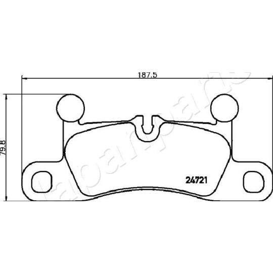 PP-0925AF - Brake Pad Set, disc brake 