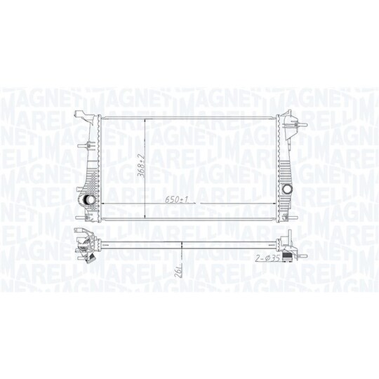 350213199200 - Radiator, engine cooling 