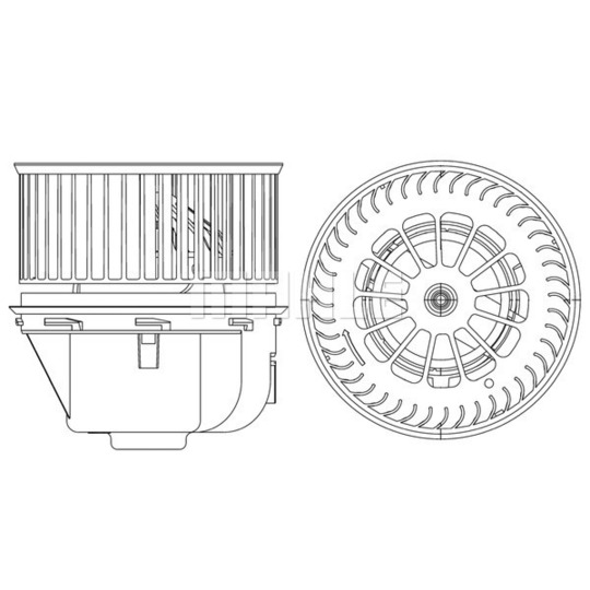 AB 264 000P - Kupéfläkt 