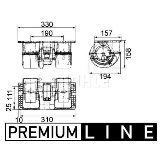 AB 79 000P - Kupéfläkt 