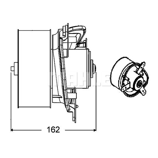 AB 275 000P - Kupéfläkt 