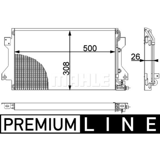 AC 239 000P - Condenser, air conditioning 