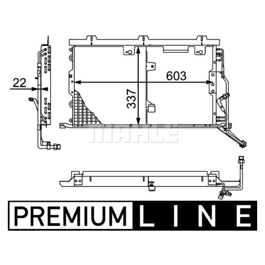 AC 210 000P - Condenser, air conditioning 