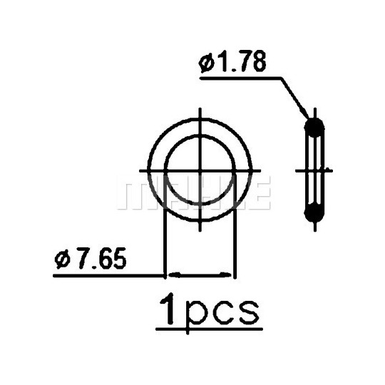 AC 2 001S - Kondensor, klimatanläggning 