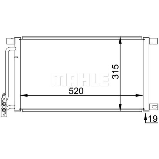 AC 235 000P - Condenser, air conditioning 