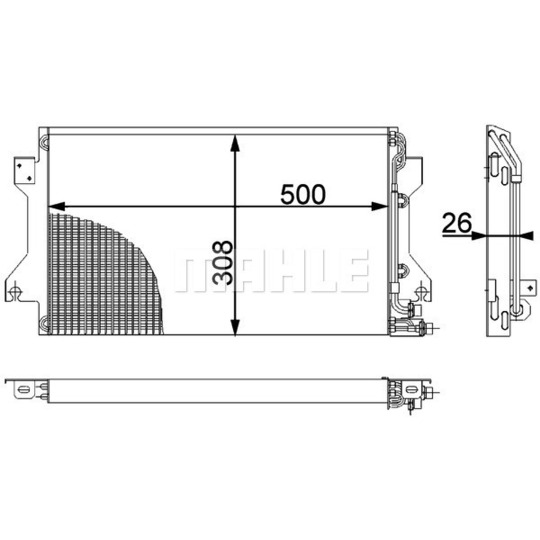 AC 239 000P - Condenser, air conditioning 