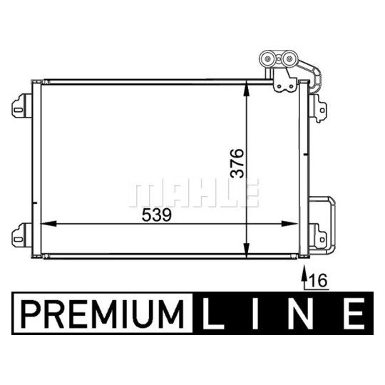 AC 304 000P - Condenser, air conditioning 