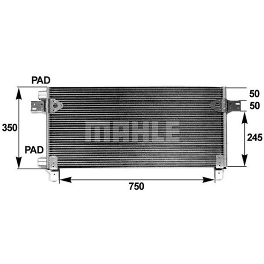 AC 282 000P - Condenser, air conditioning 