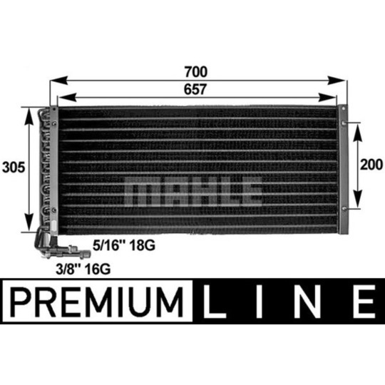 AC 281 000P - Condenser, air conditioning 