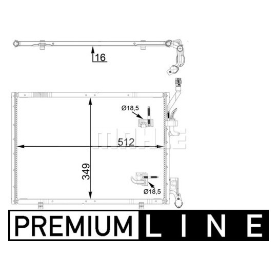 AC 31 000P - Condenser, air conditioning 