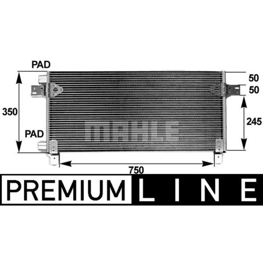 AC 282 000P - Condenser, air conditioning 