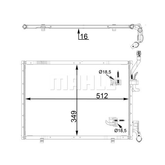 AC 31 000P - Condenser, air conditioning 