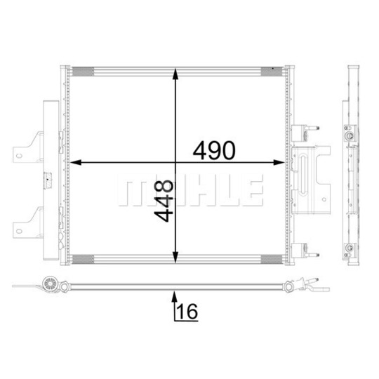 AC 26 000P - Condenser, air conditioning 