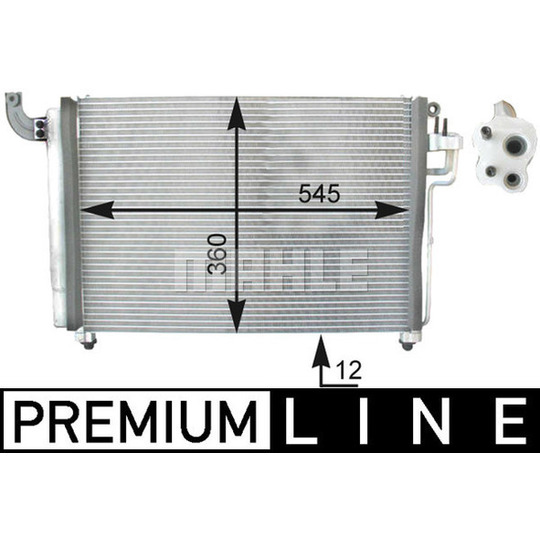 AC 434 000P - Condenser, air conditioning 