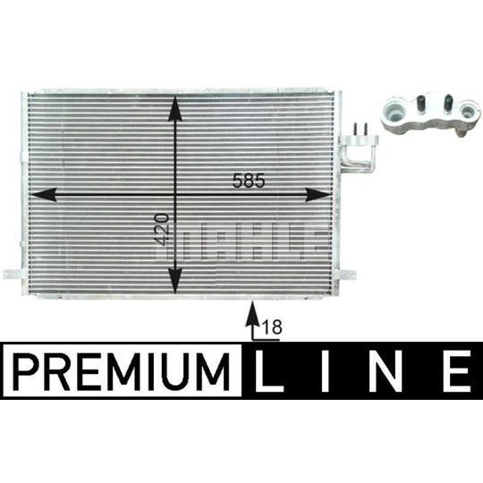 AC 426 000P - Condenser, air conditioning 