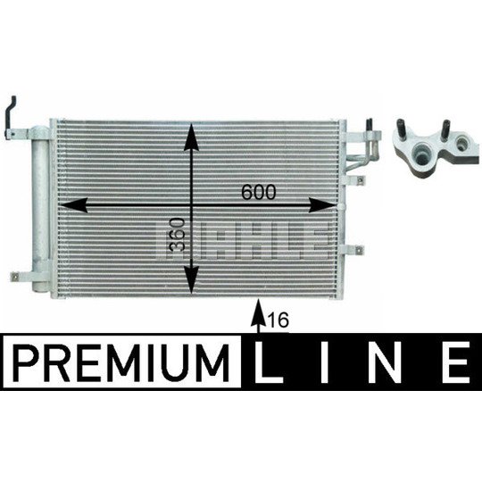 AC 430 000P - Condenser, air conditioning 