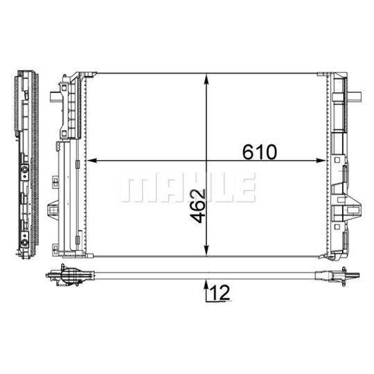 AC 446 000S - Condenser, air conditioning 