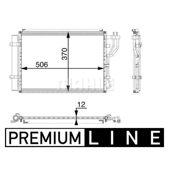 AC 48 000P - Condenser, air conditioning 