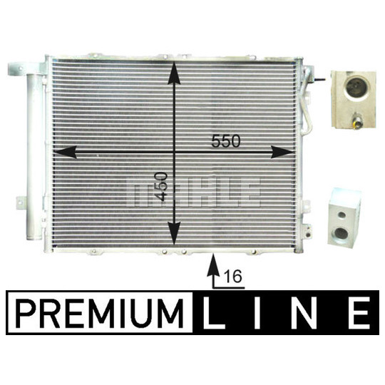 AC 429 000P - Condenser, air conditioning 