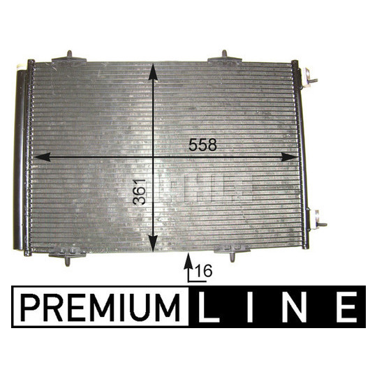 AC 466 000P - Condenser, air conditioning 