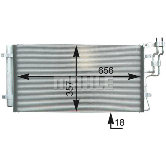 AC 436 000P - Lauhdutin, ilmastointilaite 