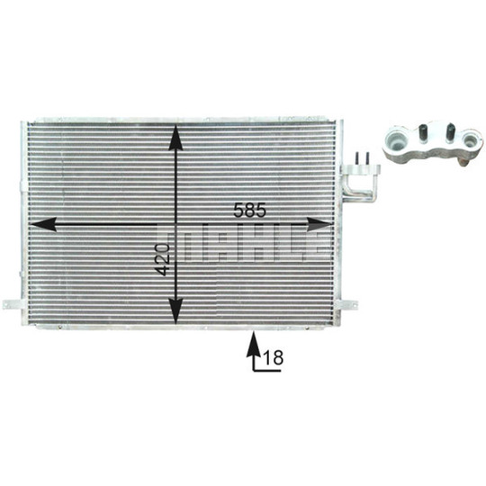 AC 426 000P - Condenser, air conditioning 