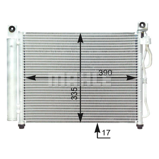 AC 419 000P - Condenser, air conditioning 