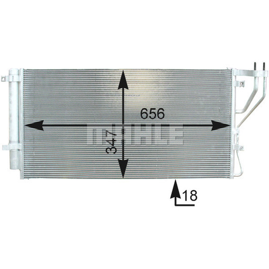 AC 437 000P - Kondensor, klimatanläggning 