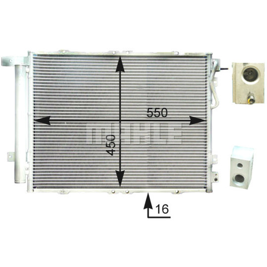 AC 429 000P - Condenser, air conditioning 