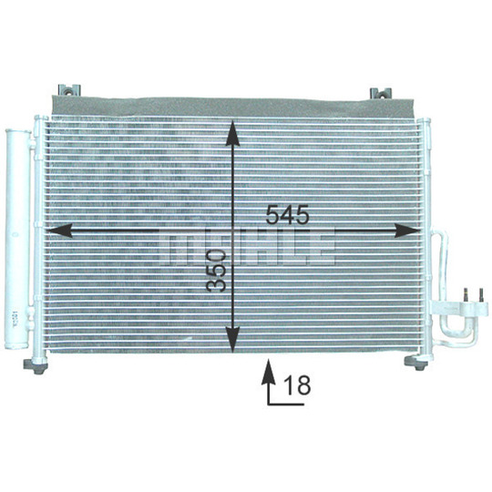 AC 420 000P - Condenser, air conditioning 