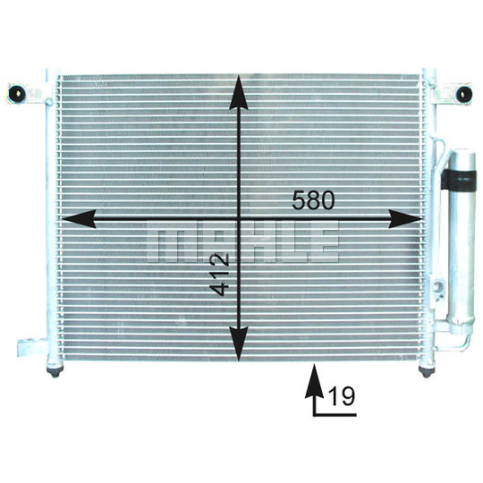 AC 428 000P - Kondensor, klimatanläggning 