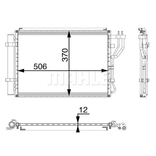 AC 48 000P - Condenser, air conditioning 