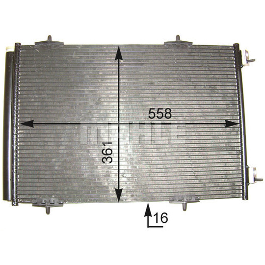 AC 466 000P - Condenser, air conditioning 
