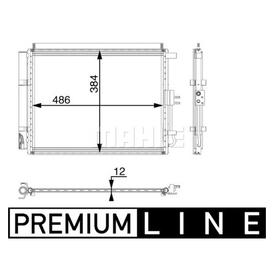 AC 49 000P - Condenser, air conditioning 