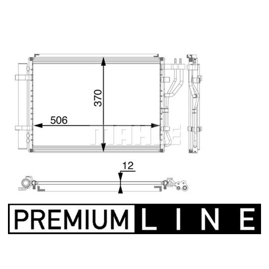 AC 58 000P - Condenser, air conditioning 