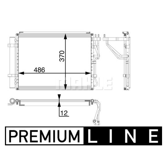 AC 59 000P - Condenser, air conditioning 