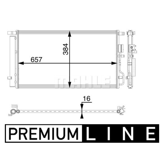 AC 63 000P - Condenser, air conditioning 