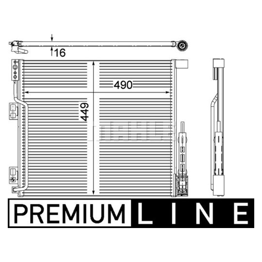 AC 570 000P - Kondensor, klimatanläggning 