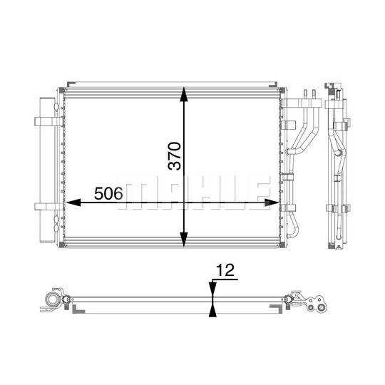 AC 58 000P - Condenser, air conditioning 