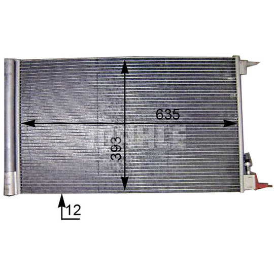 AC 552 000P - Condenser, air conditioning 