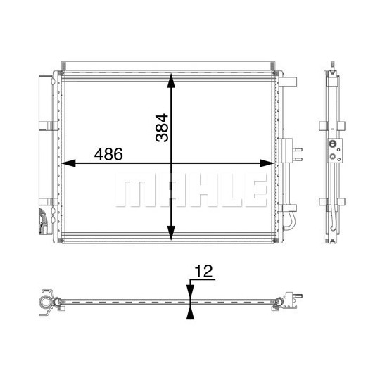 AC 49 000P - Condenser, air conditioning 