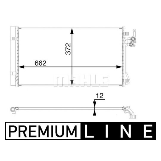 AC 65 000P - Condenser, air conditioning 