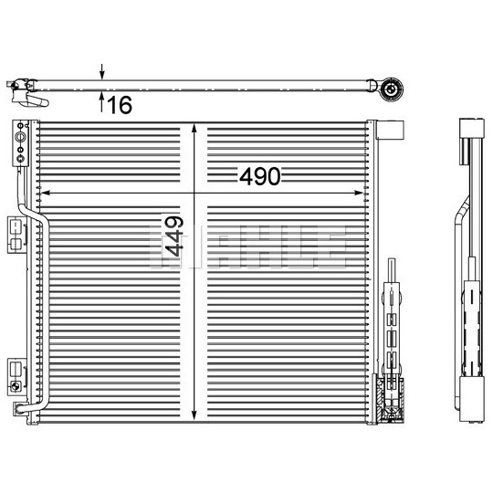 AC 570 000P - Kondensor, klimatanläggning 