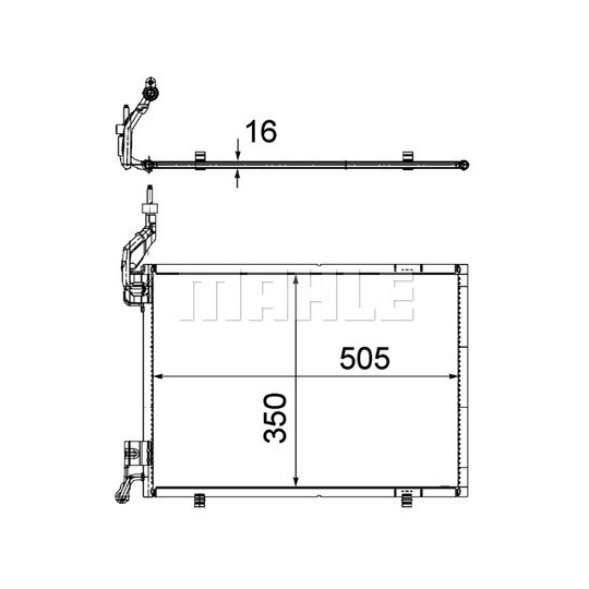 AC 579 000P - Condenser, air conditioning 