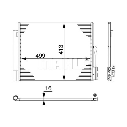 AC 50 000P - Kondensor, klimatanläggning 