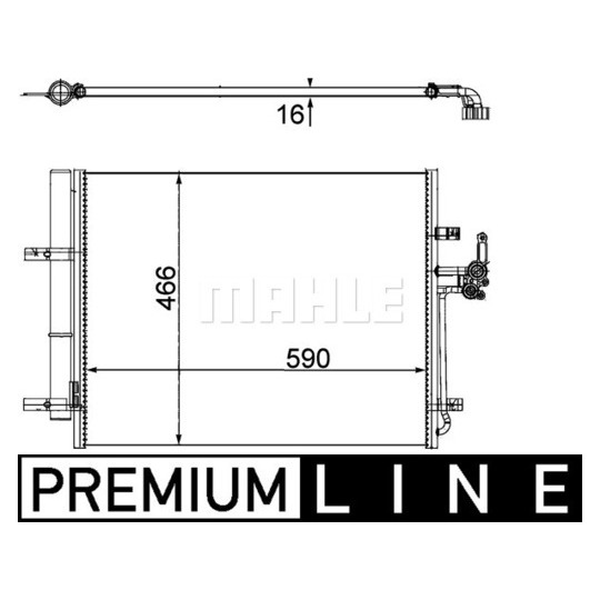 AC 500 000P - Condenser, air conditioning 