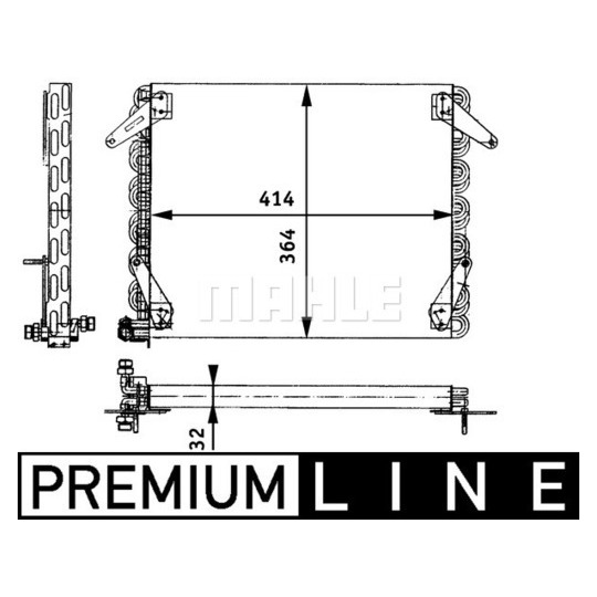 AC 658 000P - Condenser, air conditioning 