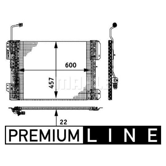 AC 671 000P - Lauhdutin, ilmastointilaite 