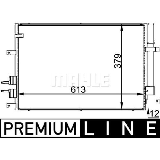 AC 693 000P - Condenser, air conditioning 